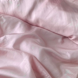 Blush Pink Mulberry Silk 30g fabric | Soft Pink Pure Silk Handmade From Vietnam | Habotai Silk Fabric Making Dress | Silk make Quilt