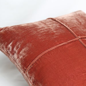 Velvet throw pillow cover | Mulberry Silk velvet pillowcase | Velvet Pillow cover with Invisible Zipper | Boho Decorative throw pillow cover