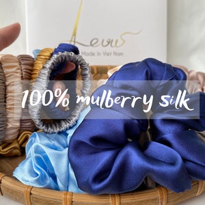 Handmade Mulberry Silk Scrunchies: Gentle Hair Tie