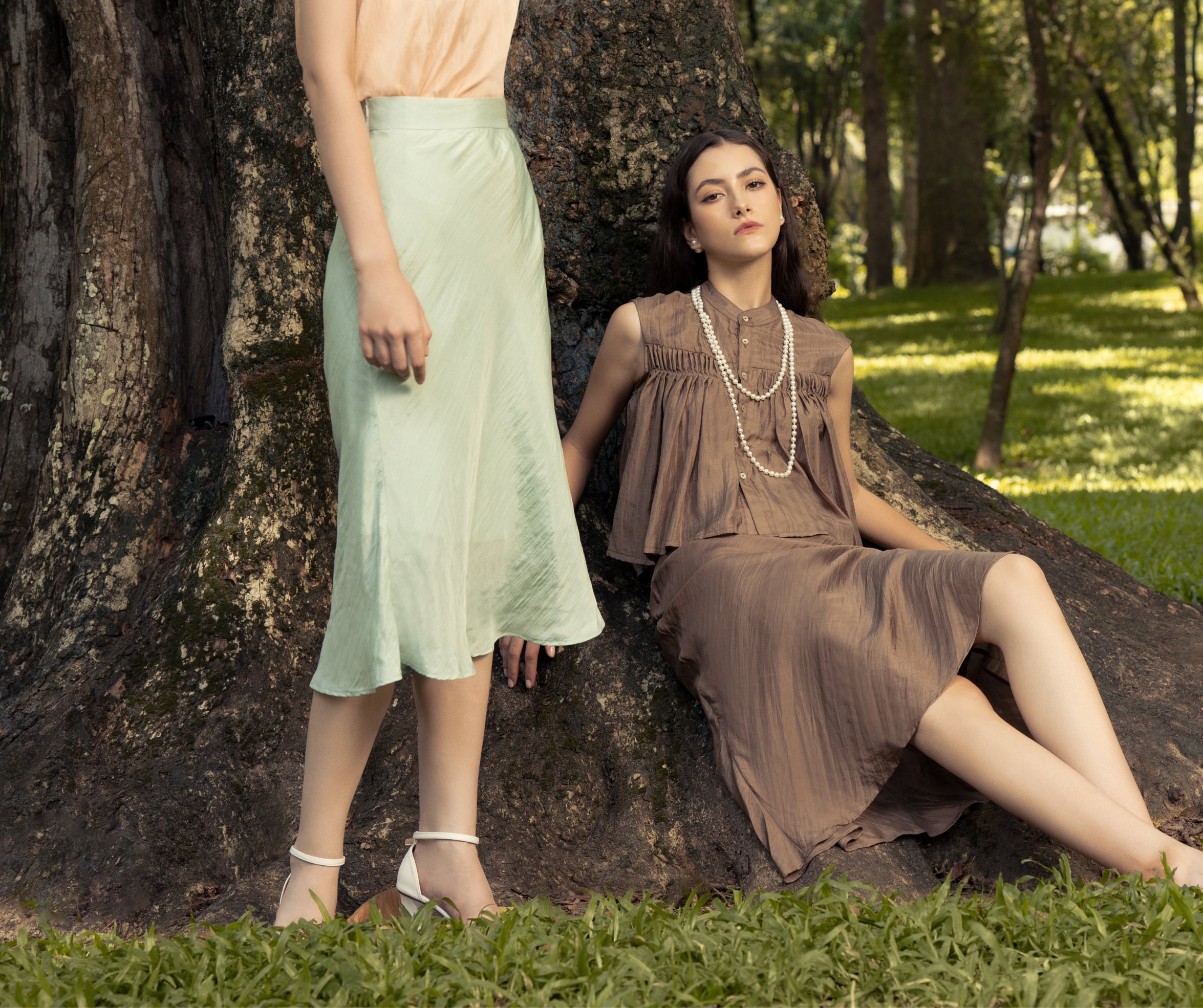 Long flowy skirts silk online