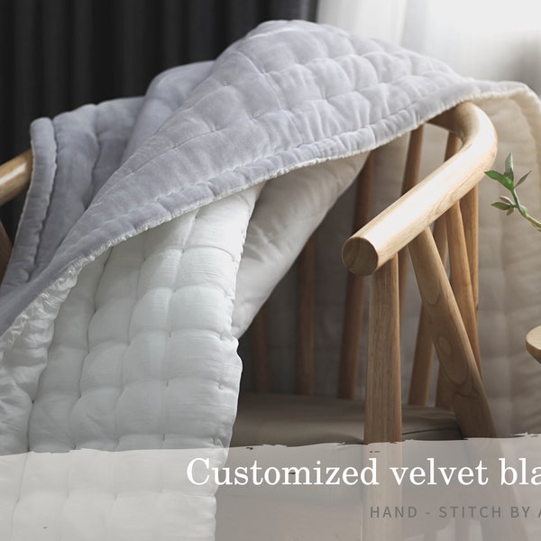 Velvet Throw Blanket Etsy