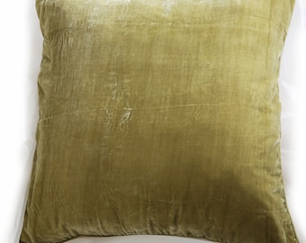 Mulberry Silk velvet pillowcase | Velvet throw pillow cover | Velvet Pillow cover with Invisible Zipper | Boho Decorative throw pillow cover