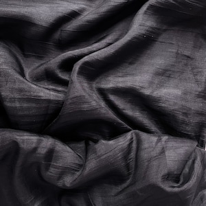 Pure Black Mulberry Silk Fabric – 30g Ultra-Light weight Silk – Luxurious  | Scarves & Luxury Crafting