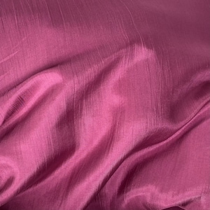 Burgundy Mulberry Silk Fabric: 30g Lightweight Habotai Silk