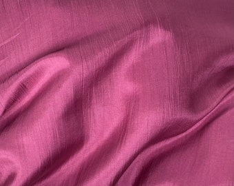 Burgundy Mulberry Silk Fabric: 30g Lightweight Habotai Silk
