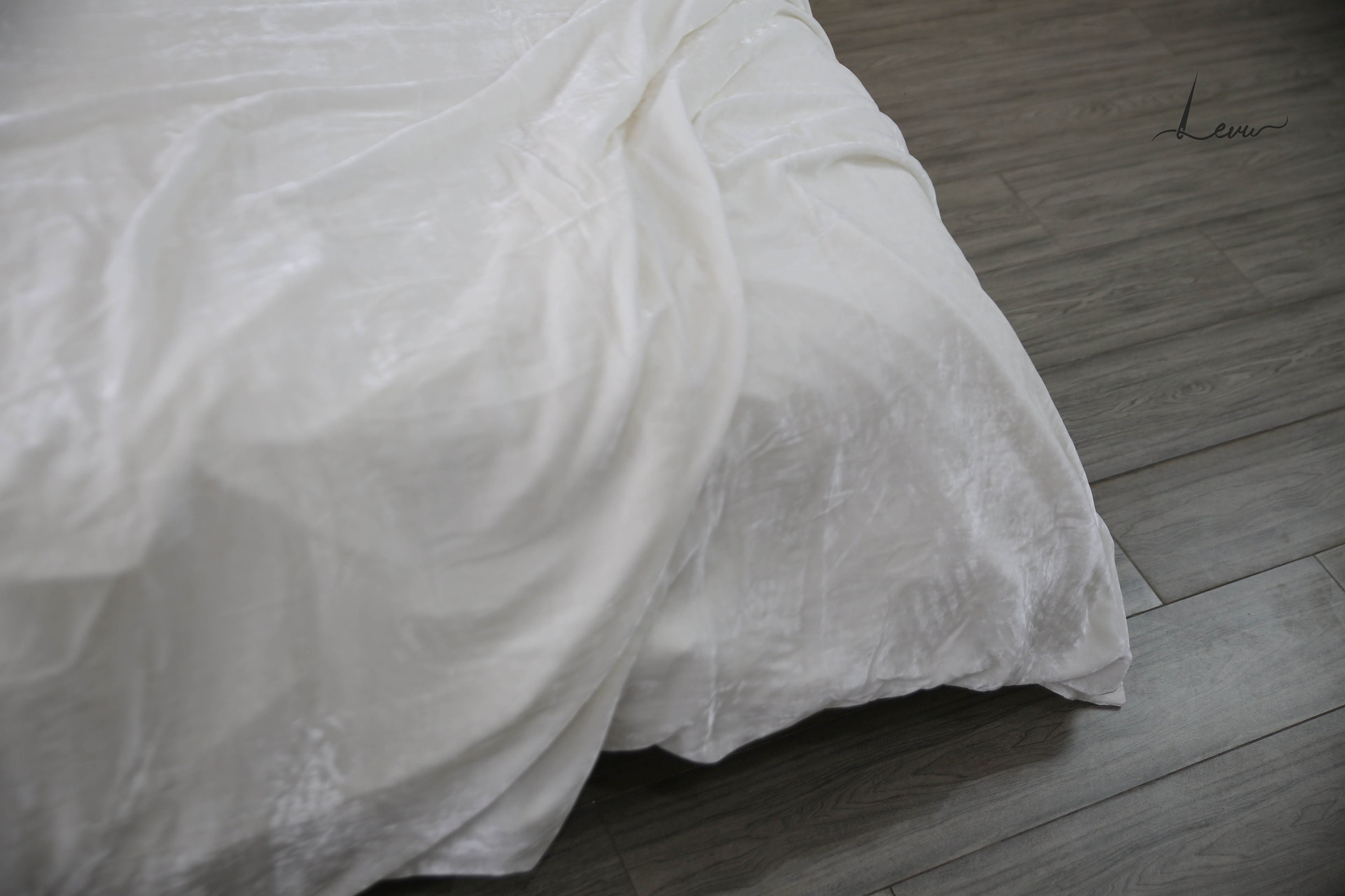 White Silk Velvet Duvet Cover for Bedroom Bedspread Hand Etsy