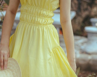 Mulberry Silk Boho Dress: Relaxed Summer Midi Dress