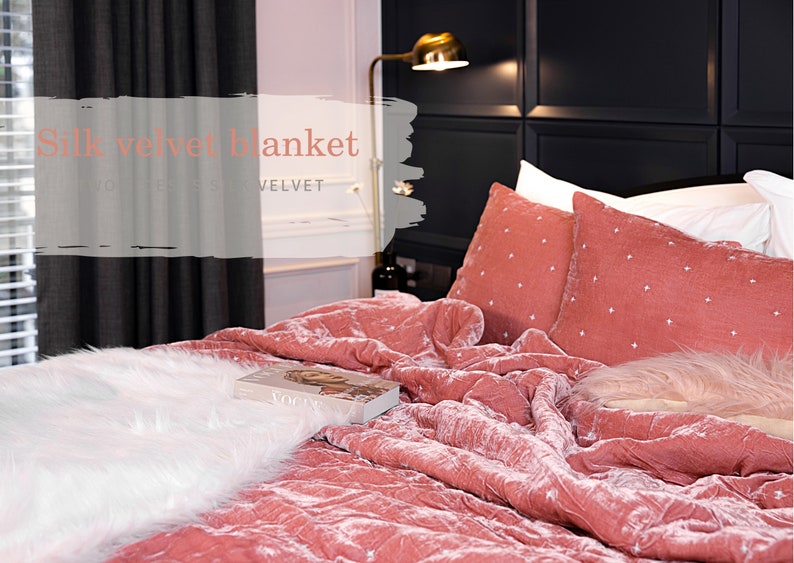 Handmade Bedding Set Velvet Throw Blanket Luxury Velvet Etsy