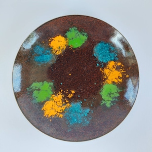 Enamel Bowl Fischland Plate 60s GDR Bowl Vintage