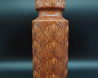 Beautiful Mustard-colored Ceramic Vase by Scheurich 