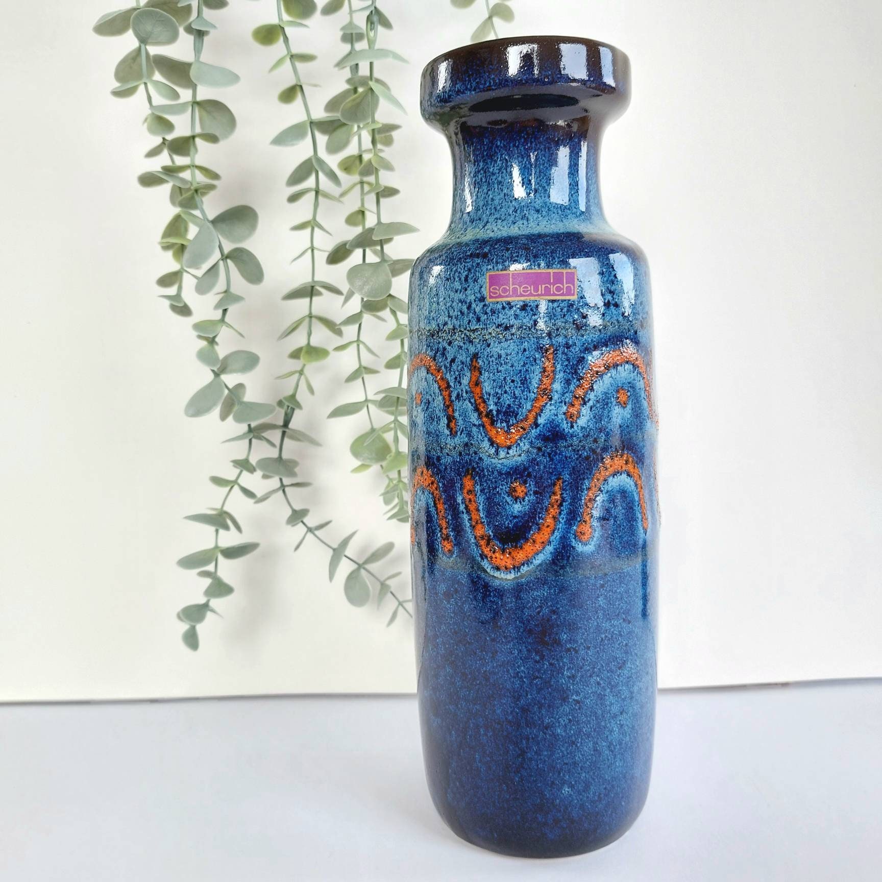 Vintage Scheurich West Germany Fat Lava LORA Keramik Pottery