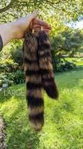 Raccoon Tail Keychain (brown or blonde)