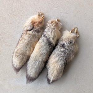 Corsac Fox Tail Keychain