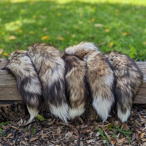 Golden Cross Fox Tail Keychain