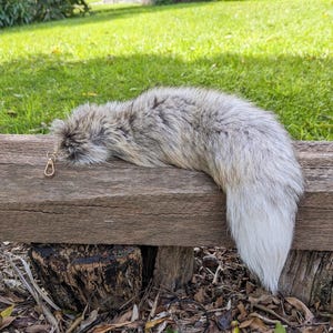 XL Golden Island Fox Tail Keychains