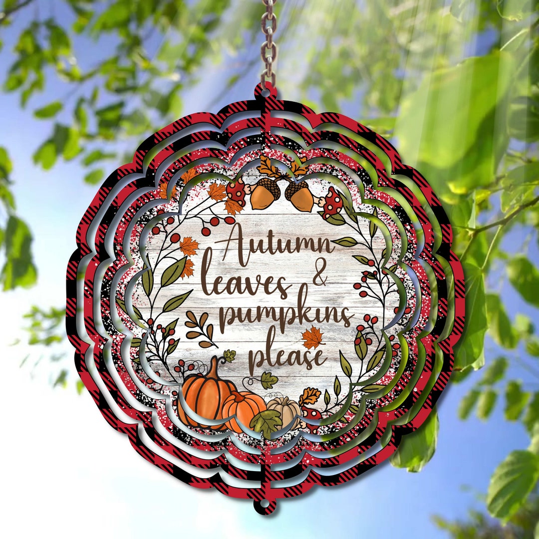 Fall Wind Spinner PNG - Rustic Autumn Sublimation Design - Printable ...