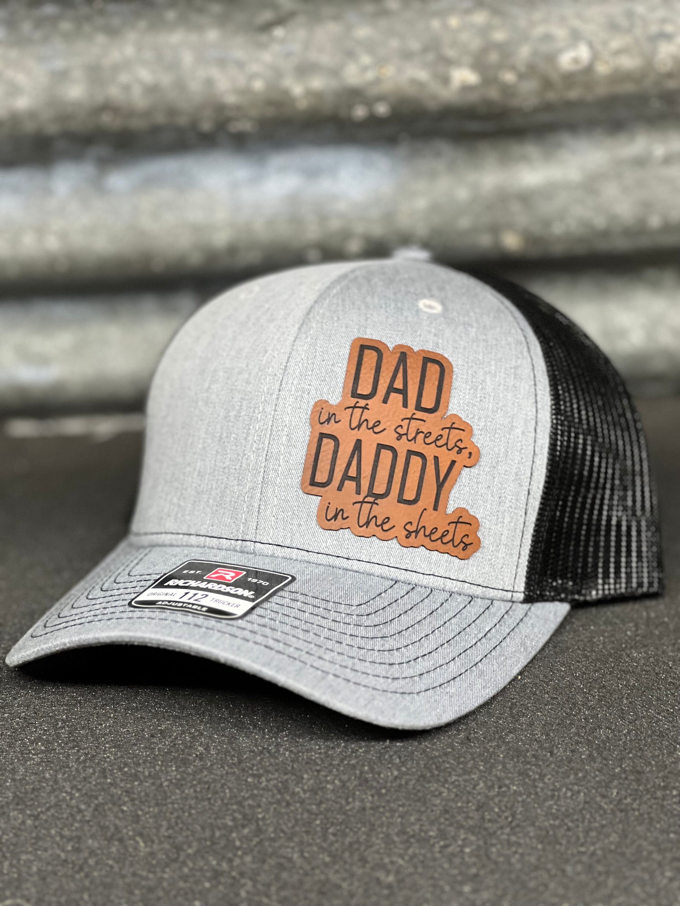 thumbnail image 2 of Funny Embroidered Denim Cap - "Dad In The Streets Daddy In The Sheets" Hat, Adjustable 2 of 12