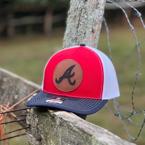 ⚾ Atlanta Braves SKULL Logo MLB Baseball Hat Shirt Embroidered Iron On Hat  Patch