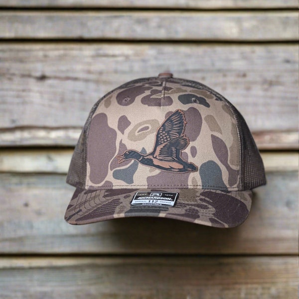 Duck Hat Richardson Leather Patch Duck Hunter Hat