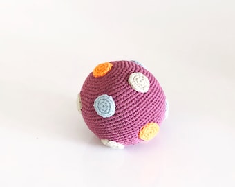 Hochet Ball Friendly Toys pour bébé - violet clair