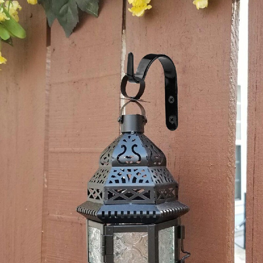 Set of 4 Metal Hanging Brackets Outdoor Garden Plant Hanger or Etsy