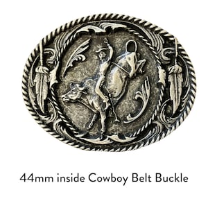44mm Inside, Large Western Style Cow boy Metal Belt Buckles, Strap Buckles, Accessory craft, DIY, One each, Fastener Hardware