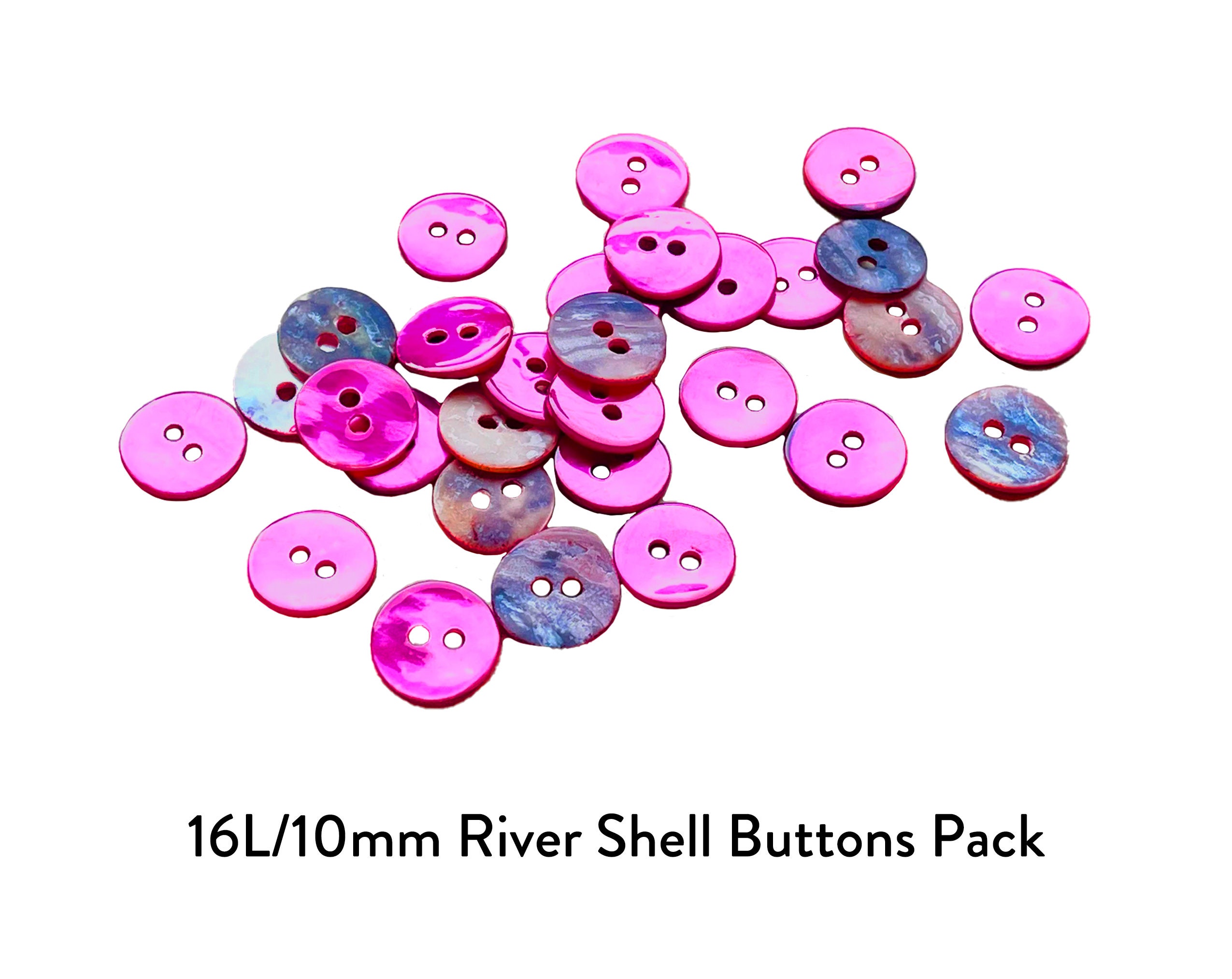 10, Pink Heart Buttons, Heart Shaped Buttons, 10mm Buttons
