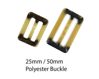 Mock Horn Resin Buckles, Matt Finish, Coat Belt Dress Craft Accessories (25mm/50mm)