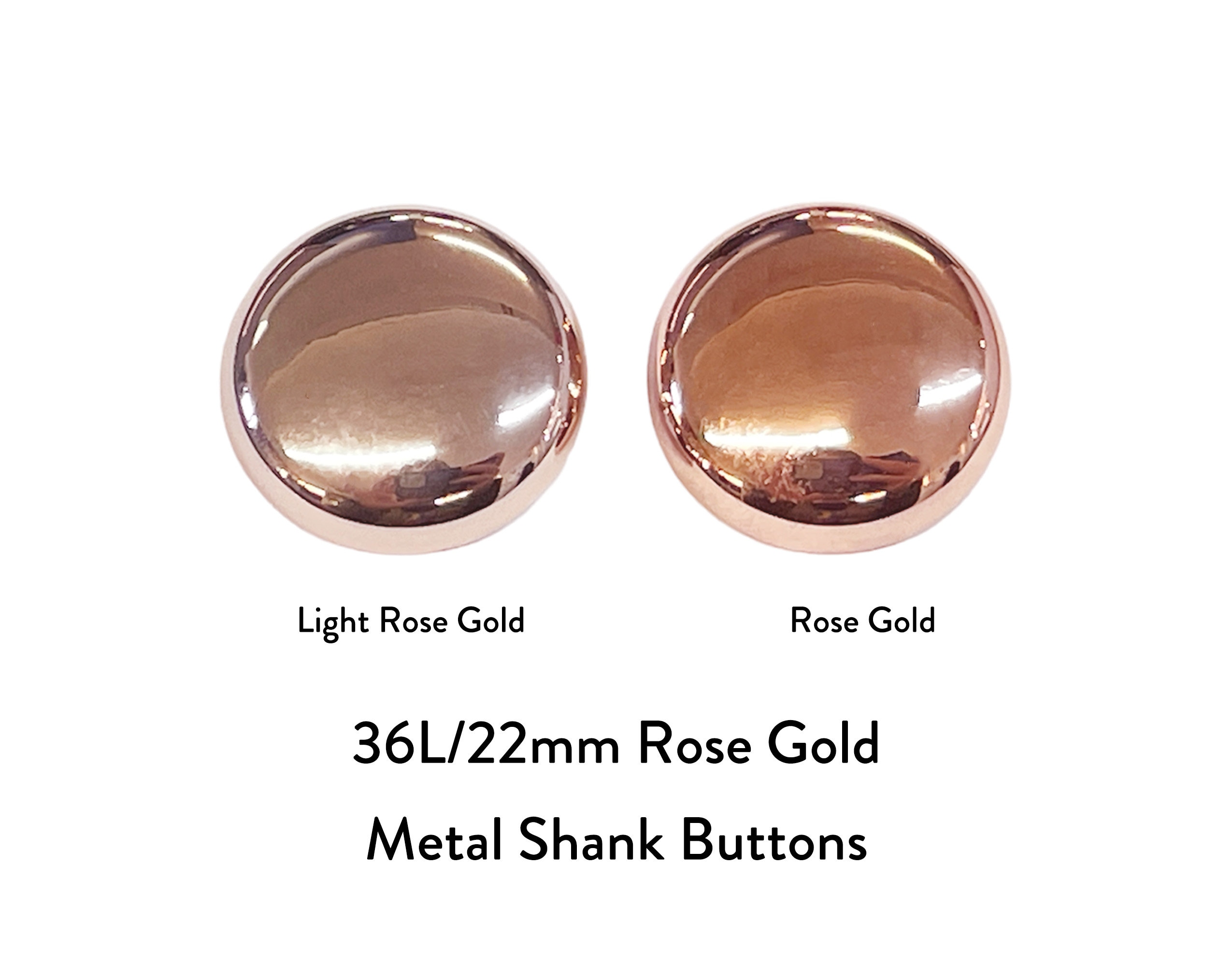 Rose Gold Metal Buttons 
