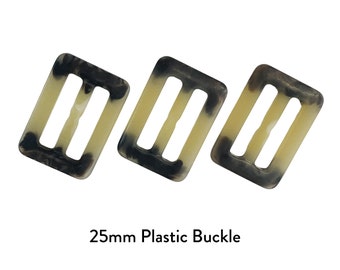 25mm, Small Imitation Horn Satin Buckles Plastic Finish Resin Buckles, Coat, Belt , Dress, Craft, Accessories