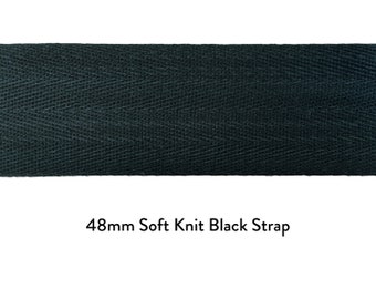 1-100 metros 48mm Cordón suave negro plano para sudaderas con capucha Ropa Accesorio de encaje Bolsa de confección Zapatos Artesanía Fabricación de cuerda 1a clase post