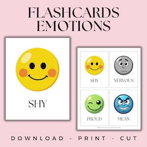 Flashcards de emoções, Cartões de sentimentos infantis, Ferramentas de aprendizagem socioemocional, Atividades pré-escolares, Regulação da inteligência, Cantinho da calma