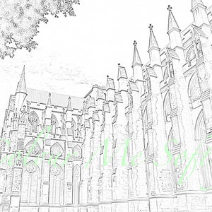 Puoi colorare di Abbazia di Westminster di Londra