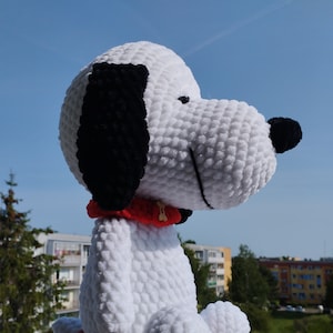 Crochet Snoopy, crochet Plush Snoopy, Stuffed Snoopy, Amigurumi Snoopy, Birthday gift, children&#39;s Day Gift,