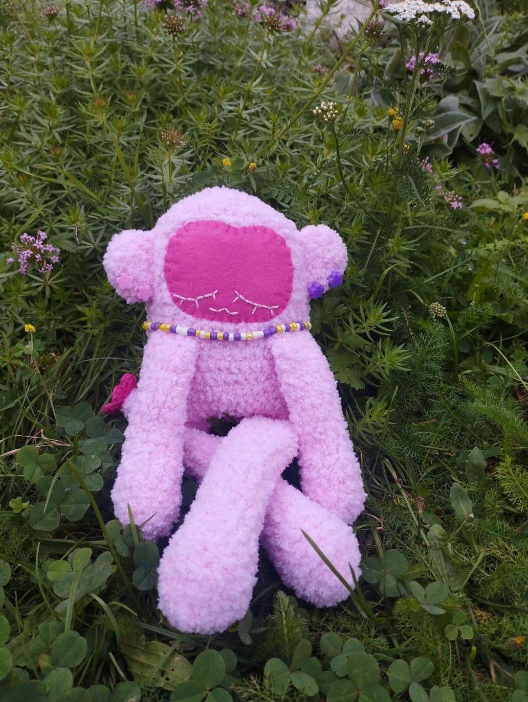 Crochet Cuddle Toy Plushie Crochet Toy Pink Fluffy Toy for Etsy