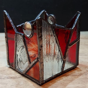 Stained Glass Candle Holder