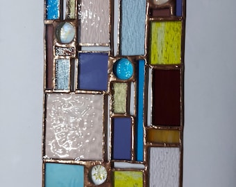 Atrapasueños geométrico de vitrales