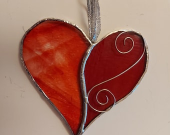 Atrapasueños de corazón de vitral