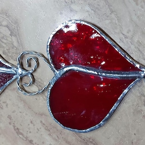 Atrapasueños de corazón de vitral