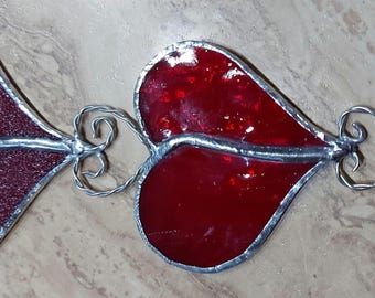 Atrapasueños de corazón de vitral