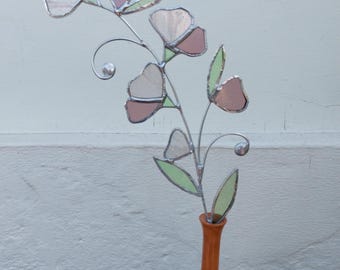 Tallo de guisante de sudor de vidrio coloreado