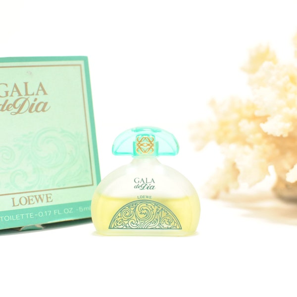 Vintage Gala de Dia Loewe miniature fragrance , rare , discontinued ................