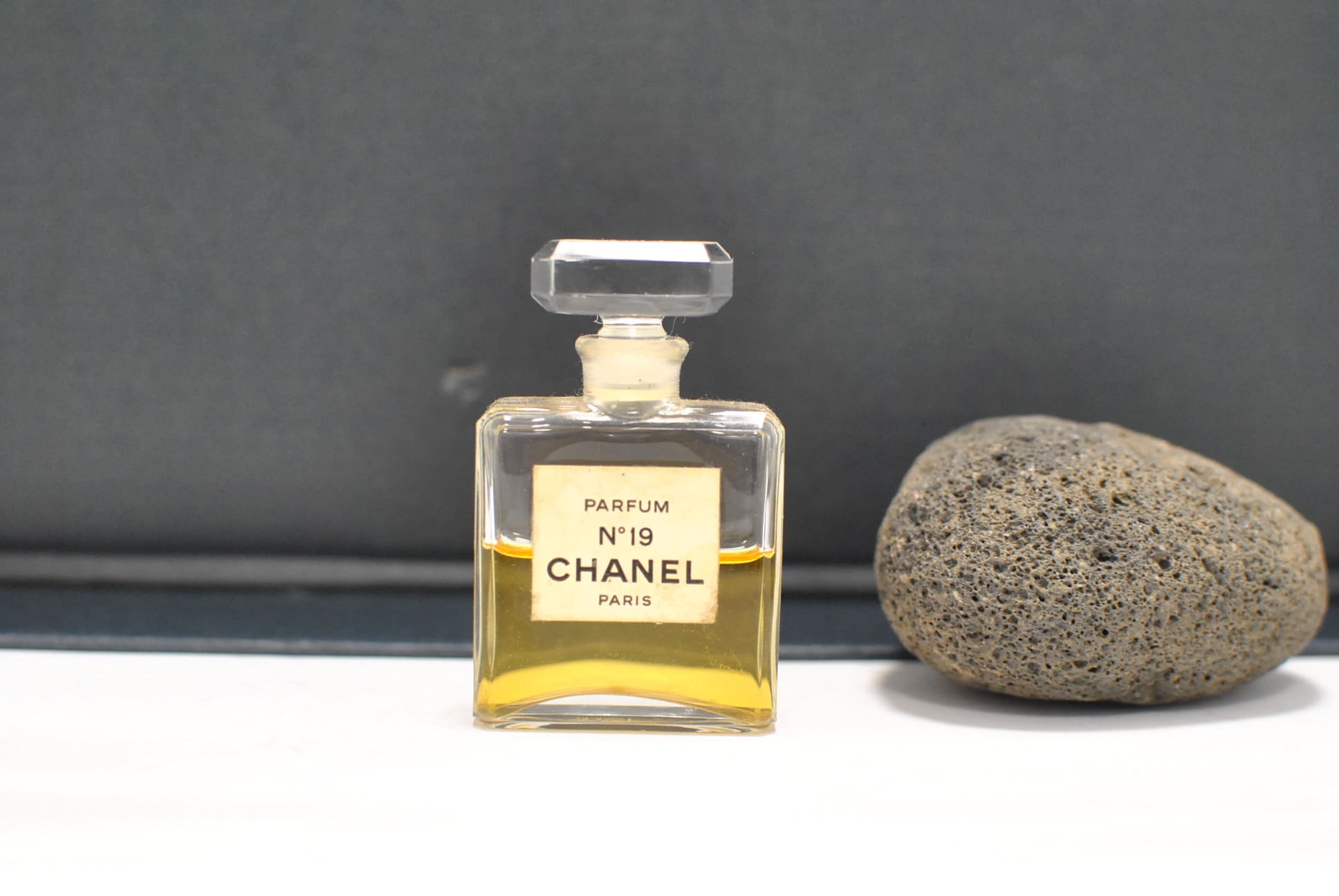 CHANEL No 5 Vintage Extrait TPM perfume bottle with original box. Almost  Full.