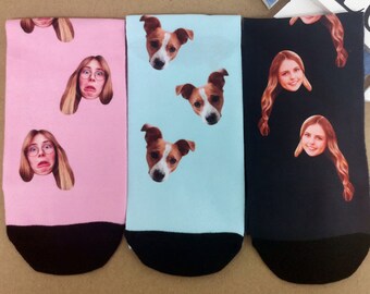 custom dog socks etsy
