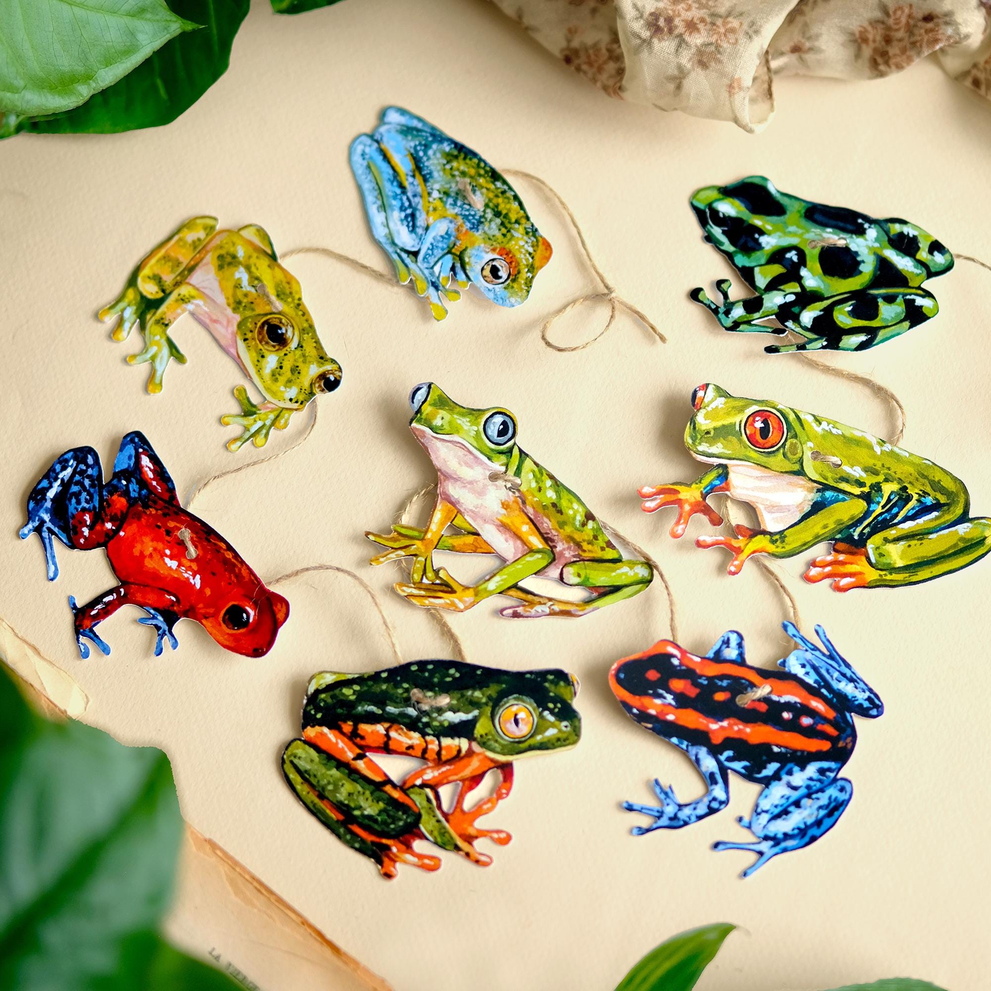 Printable Frog Garland - Frogs of Costa Rica - Botanical Nursery…