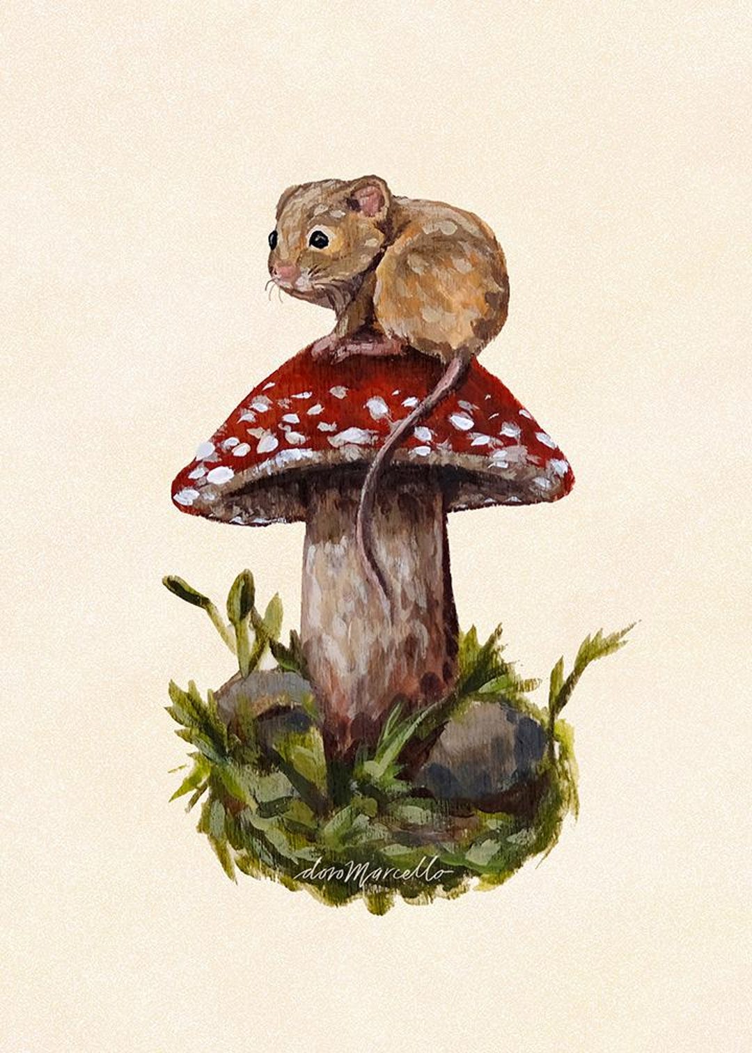 Mouse Artwork Printable Mouse Wall Art – Whimsical Nursery Art Print – Cute Mouse on ...
