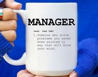 Cadeau pour manager, Cadeau pour manager, Cadeau de remerciement, Mug pour manager, Cadeau pour manager de bureau, Cadeau pour patron