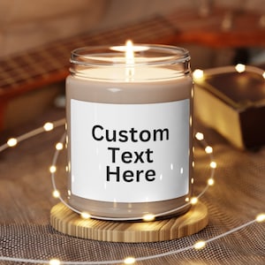 Candela personalizzata, Candela etichetta vuota, Candela di soia, Crea la tua etichetta di candela, candela creativa, regali di testo personalizzati regali personalizzati NOVITÀ