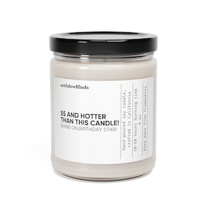 55esimo compleanno, Regalo per il 55esimo compleanno, Decorazioni di compleanno, Festa per il 55esimo compleanno, Decorazione per il 55esimo compleanno, Candela di soia profumata, 9 once