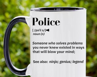 police officer mug, police officer gift, police mug, Police officer gifts, Personalized gift, police